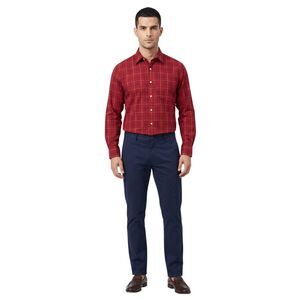 Windsor Red Plaid XL Men's Cotton Shirt